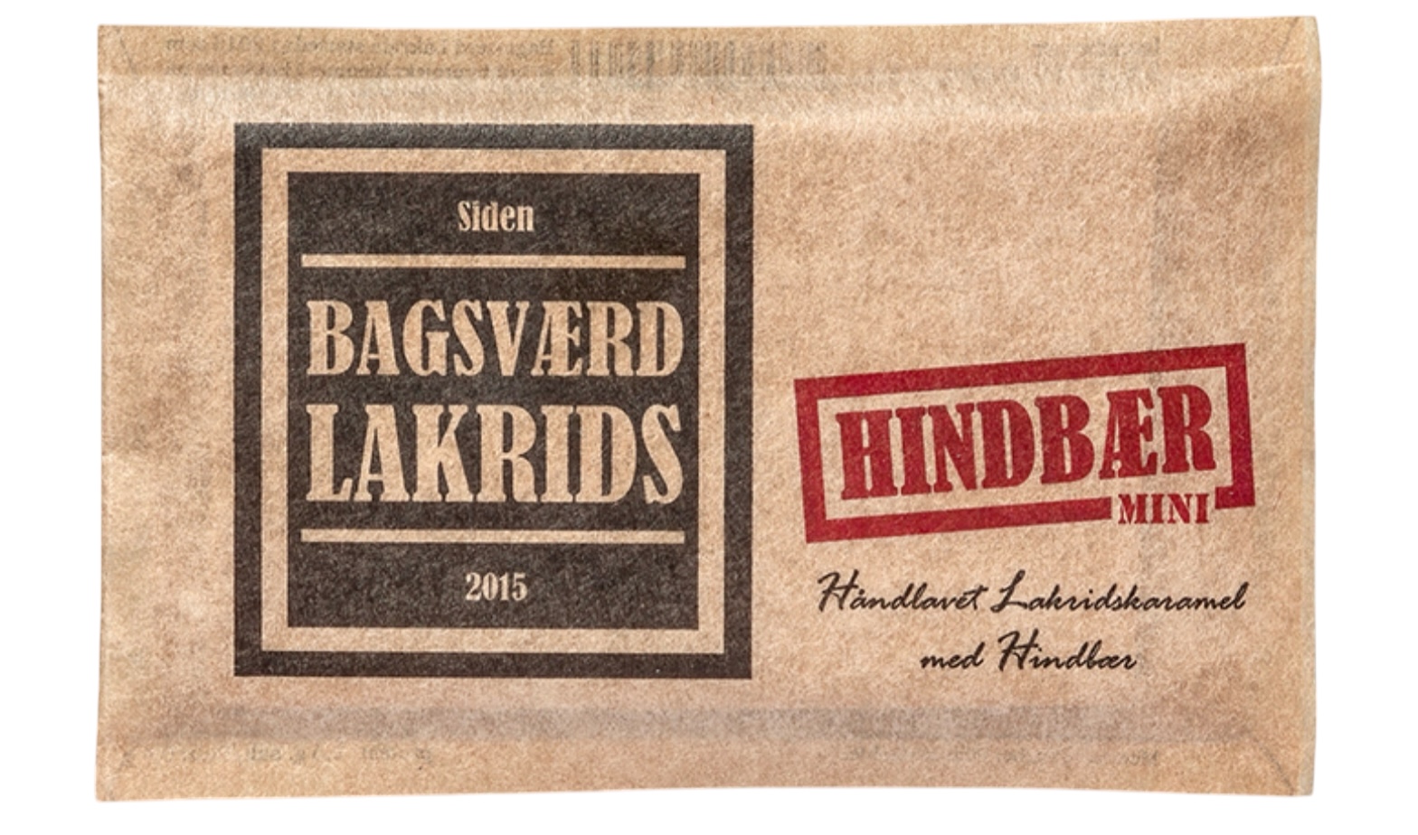 Bagsværd Lakrids hindbær Mini 40g