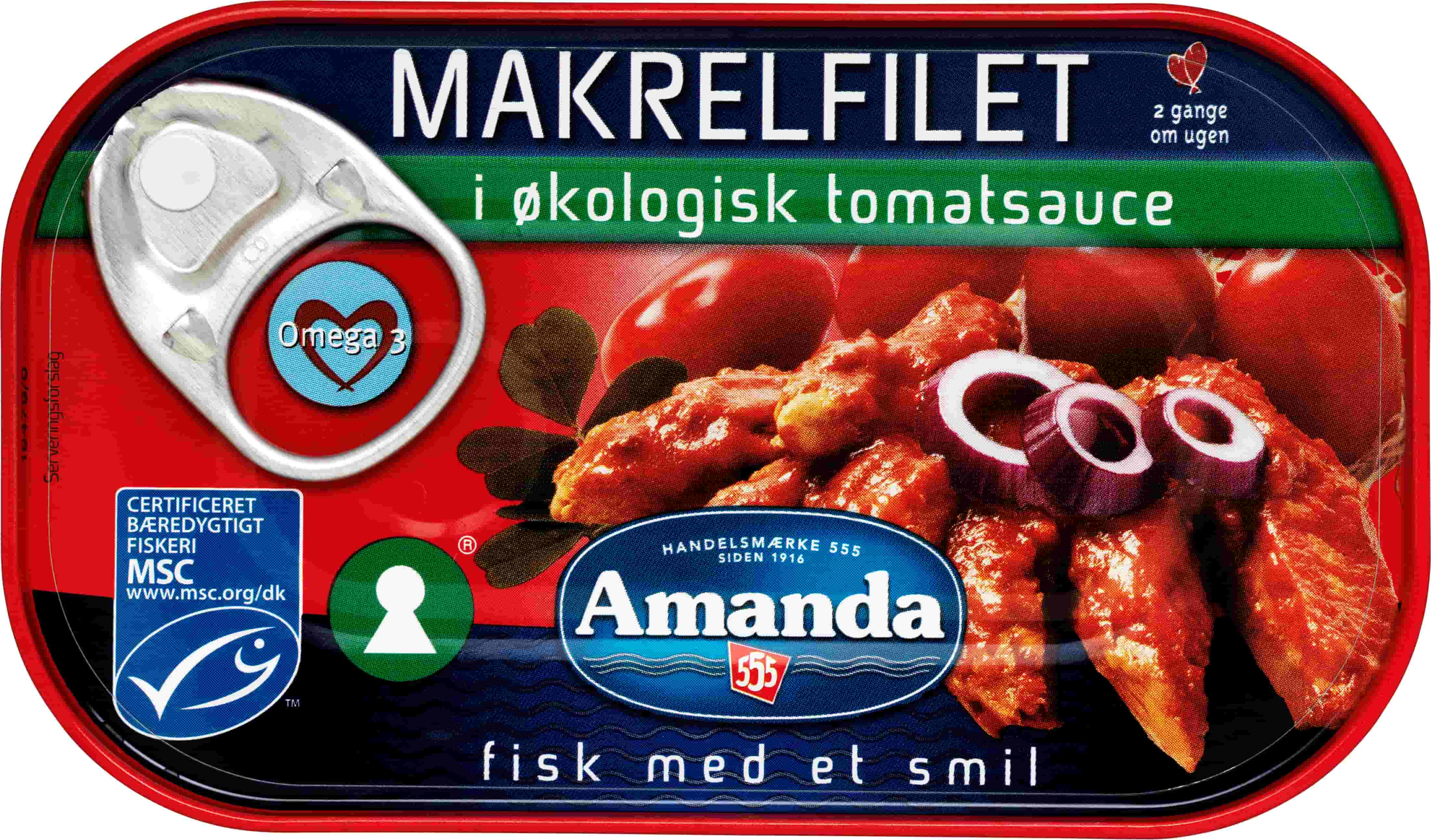 Amanda Makrelfilet i økologisk tomatsauce 125g Amanda Makrelfilet i økologisk tomatsauce 125g