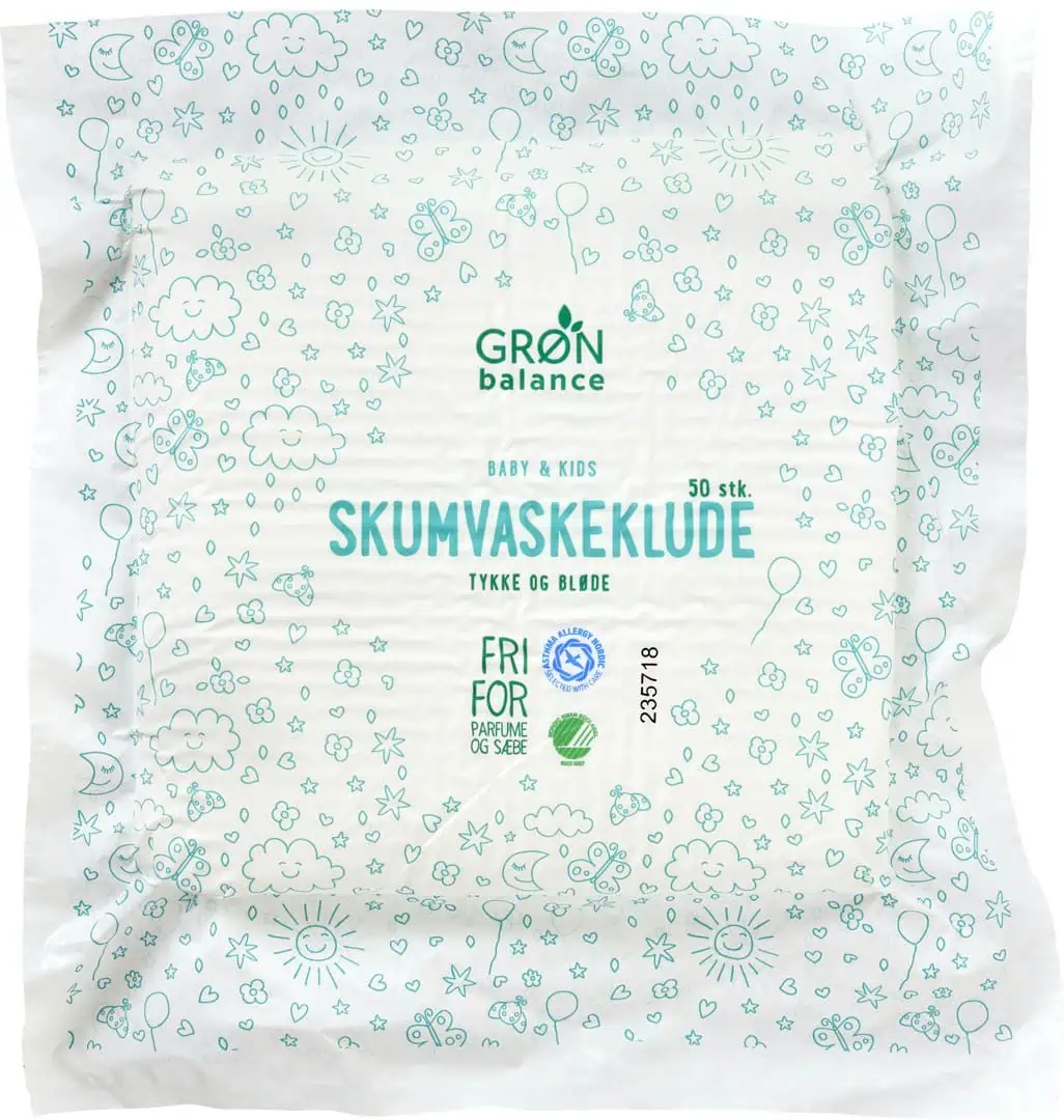 Grøn Balance Skumvaskeklude, 50stk