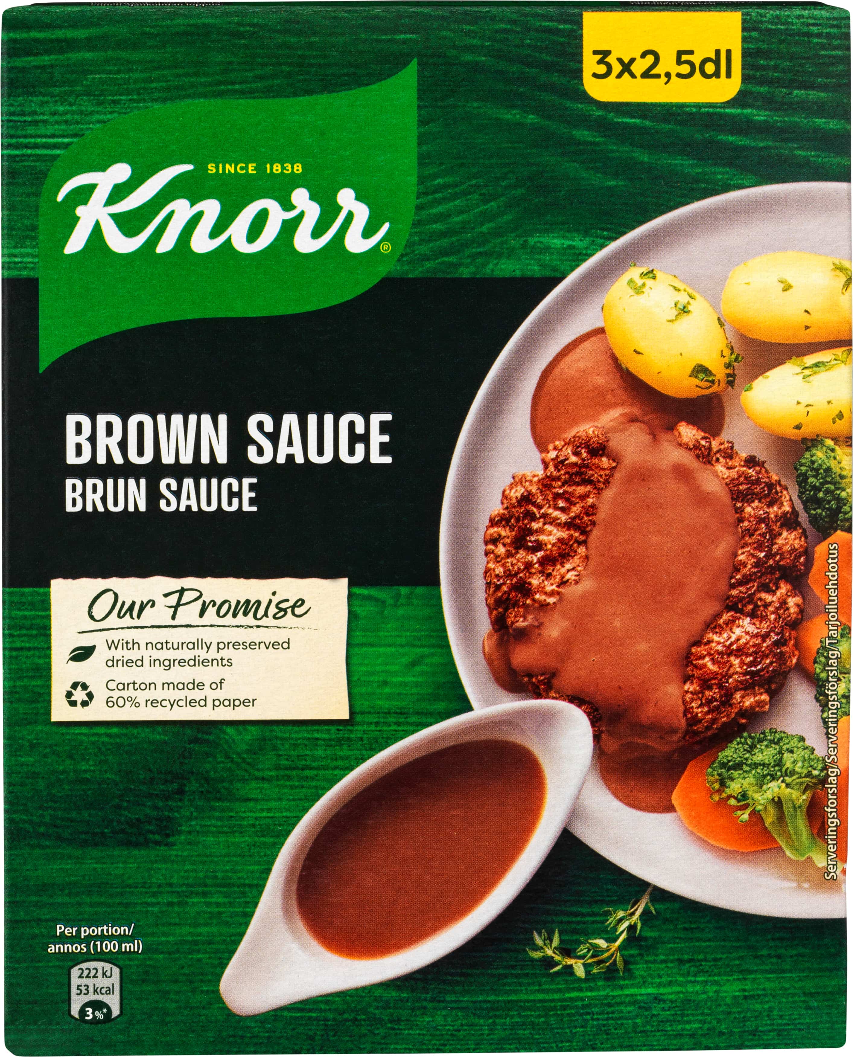 Knorr Brun Sauce 3x30g Knorr Brun Sauce 3x30g