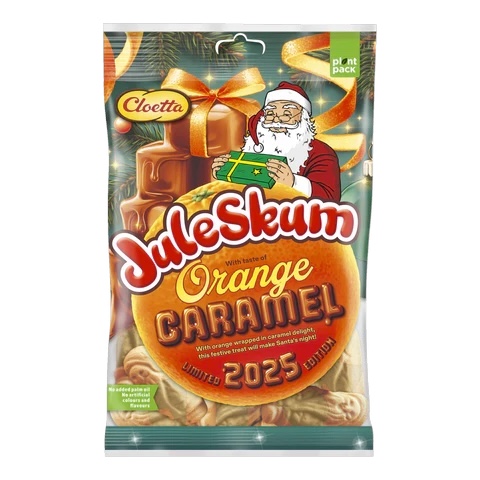 Cloetta Juleskum - Orange and Caramel, 100g