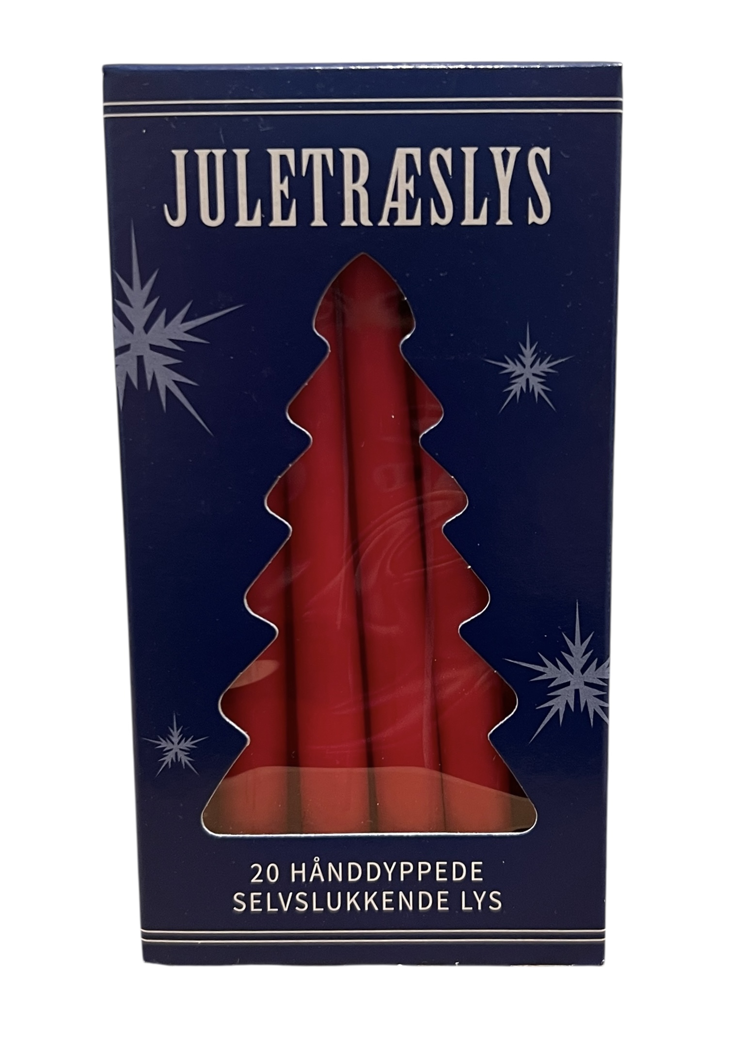 20 RED self-extinguishing Christmas tree candles