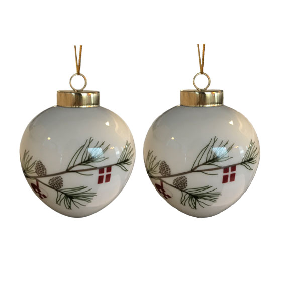 Julekugler i porcelæn Julekugler i porcelæn