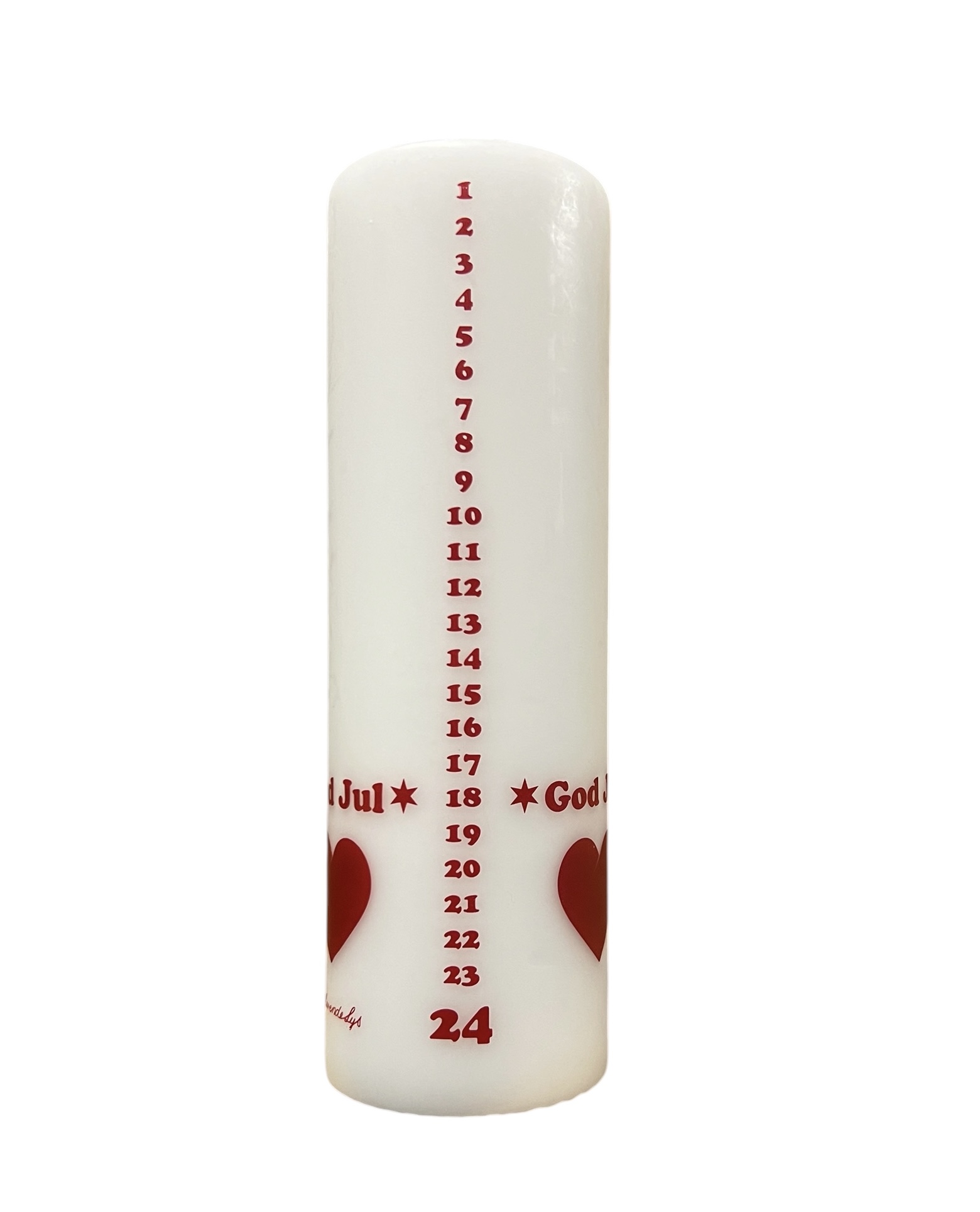Big calendar candle "god jul"