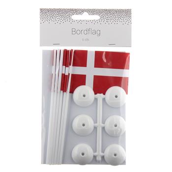 Bordflag på fod 6 stk.