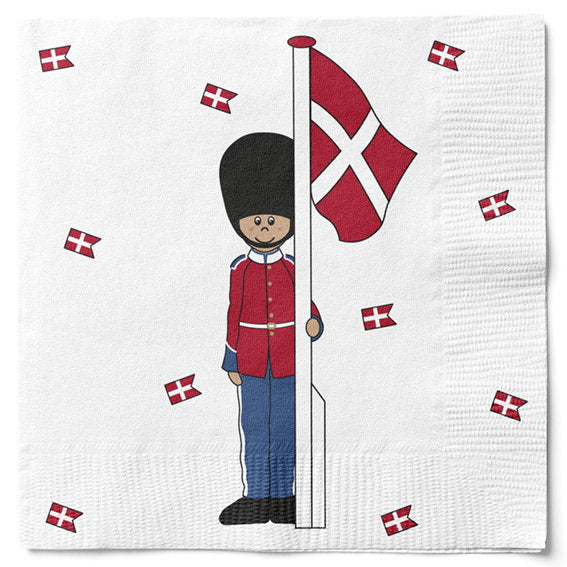 20 Napkins with soldier and flag