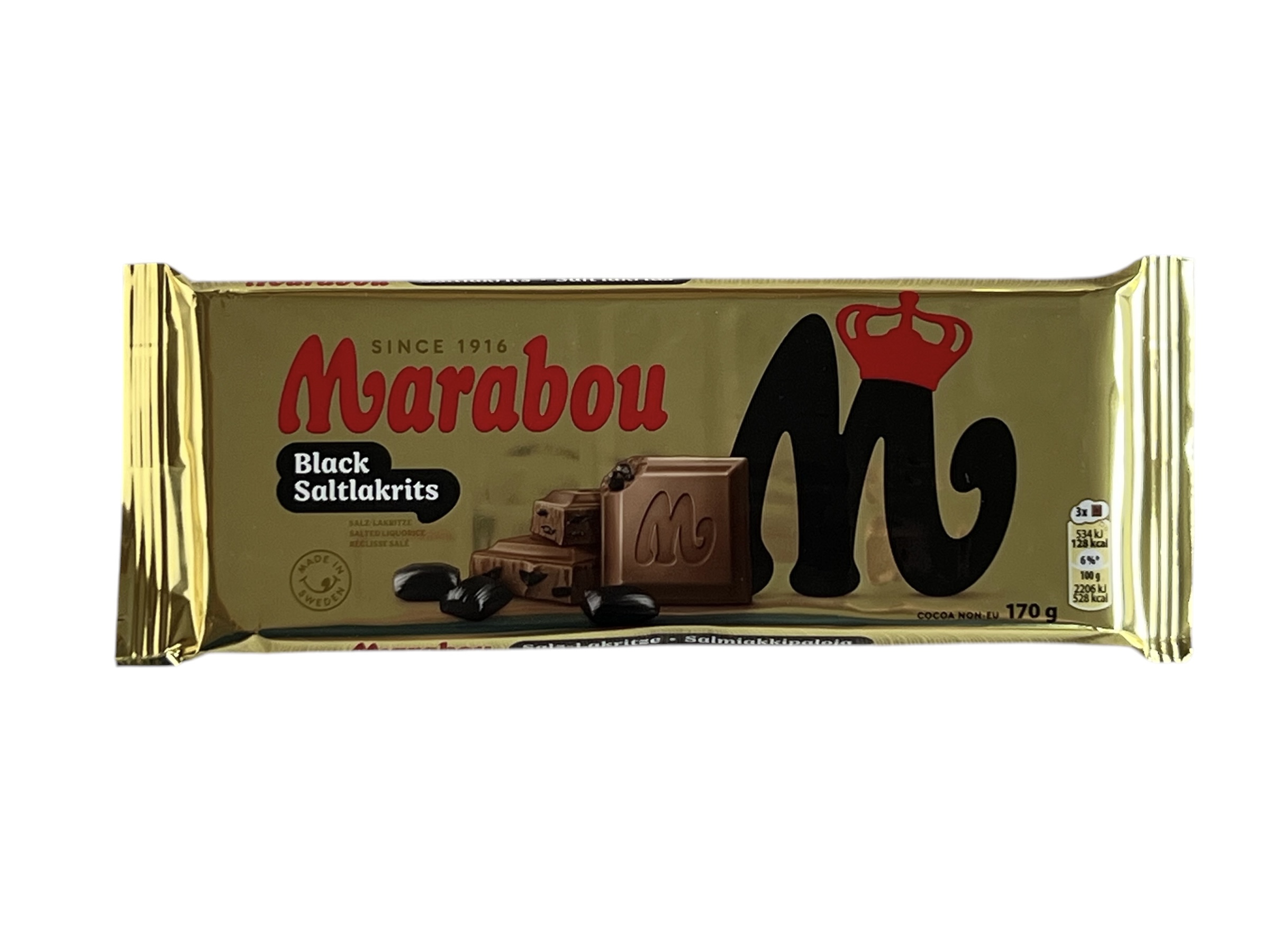 Marabou Black Saltlakrits 170g