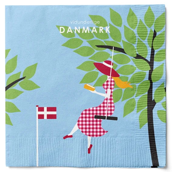 20 Napkins with summer girl