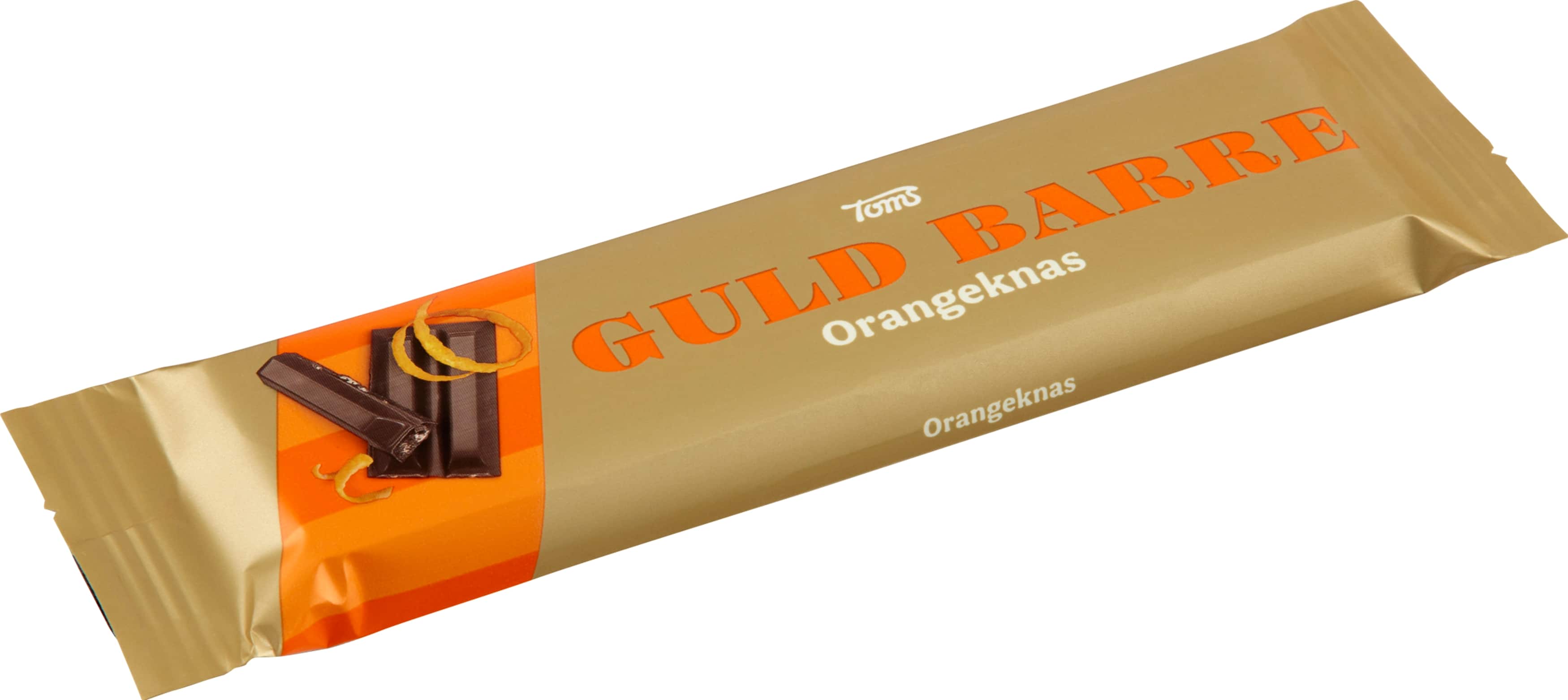 Toms Guld Barre Orangeknas, 45g Toms Guld Barre Orangeknas, 45g