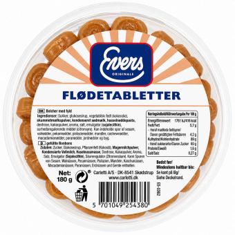 Evers Flødetabletter, 180g