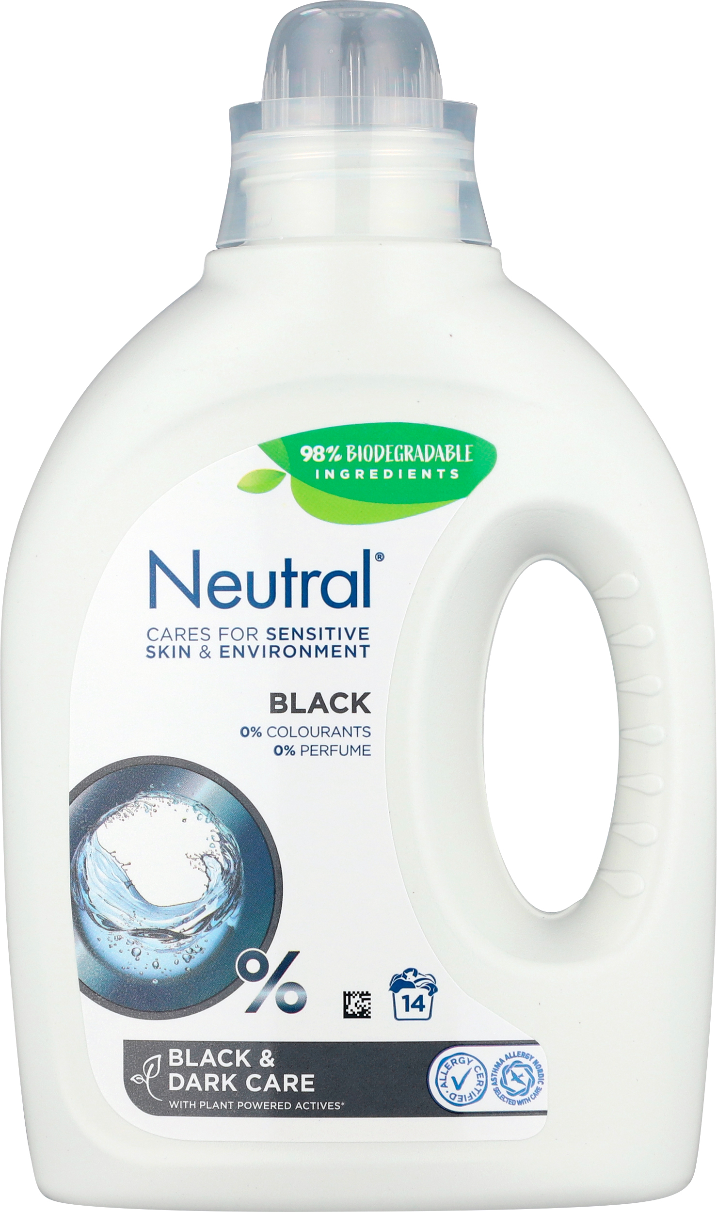 Neutral flydende vaskemiddel - sort, 700ml