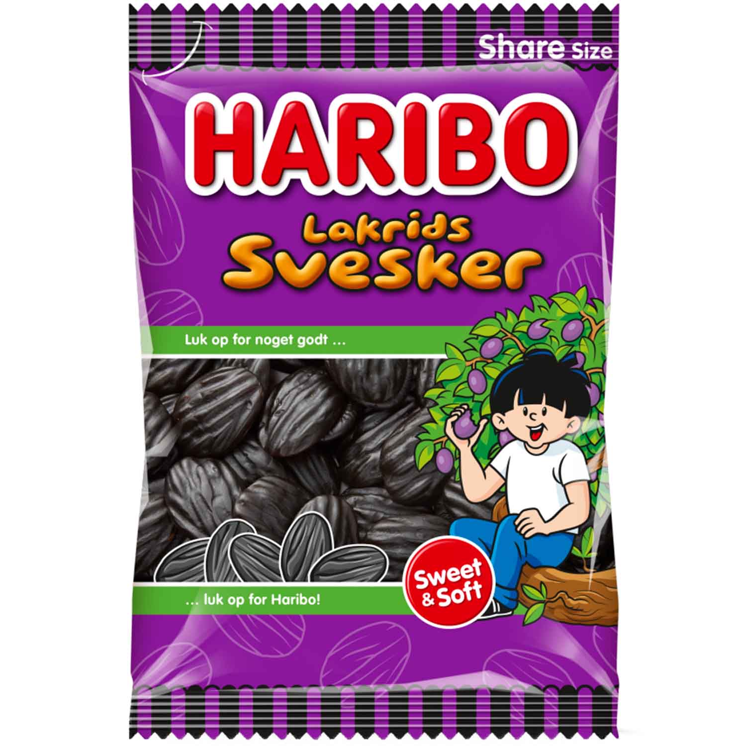 Haribo Lakrids Svesker 375 g Haribo Lakrids Svesker 375 g