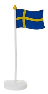 Svensk flag i træ, 25 cm Svensk flag i træ, 25 cm
