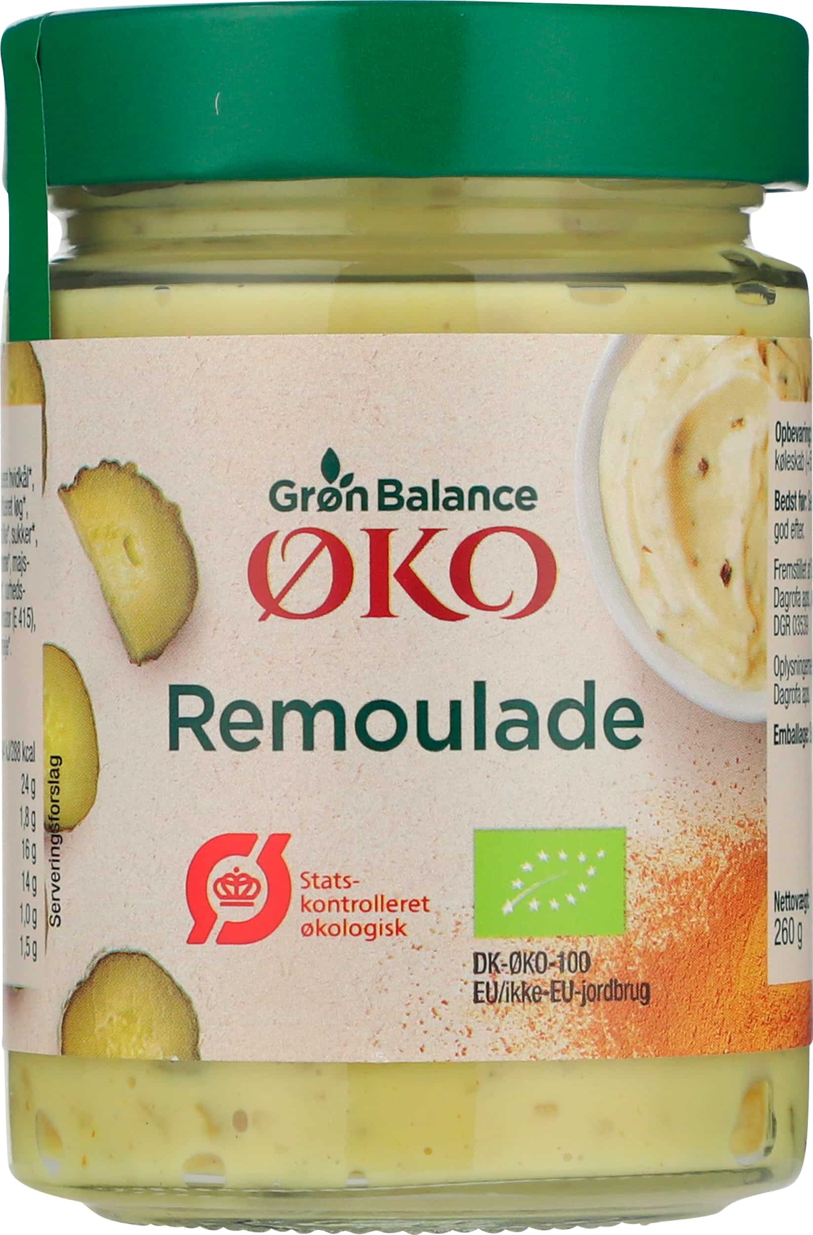 Grøn Balance økologisk Remoulade, 260g