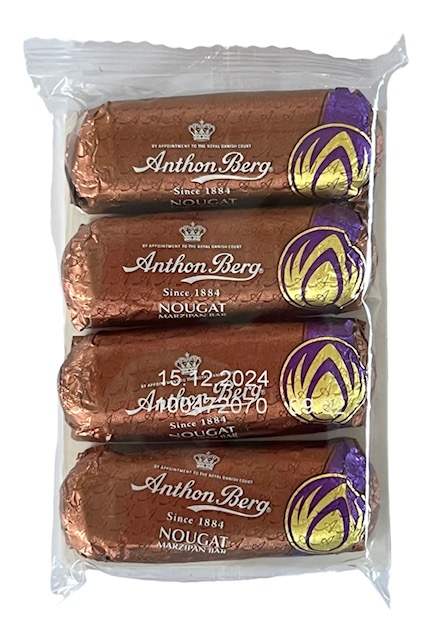 Anthon Berg Mørk marcipanbrød med nougat 4 x 25g