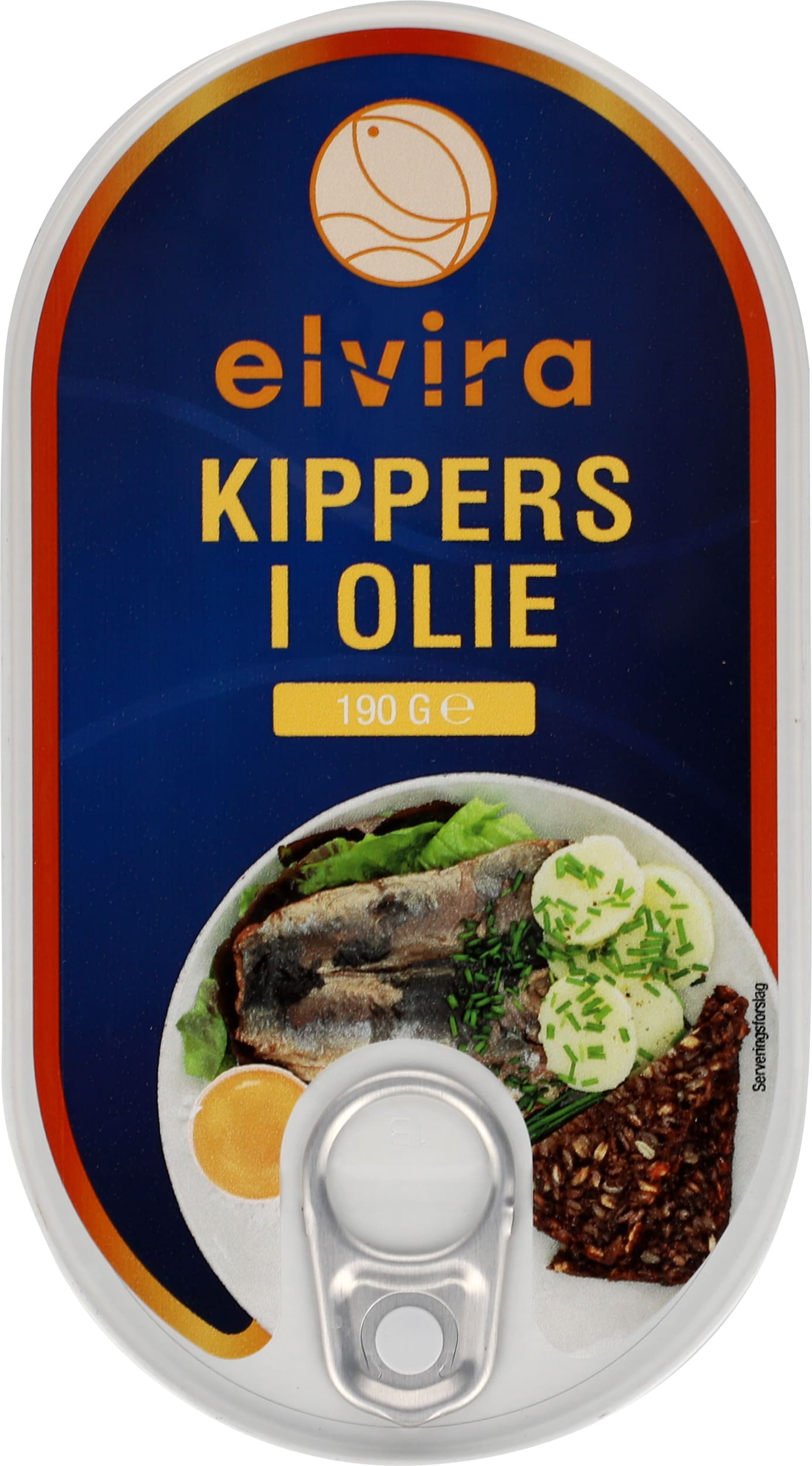 Elvira Kippers i olie, 190g