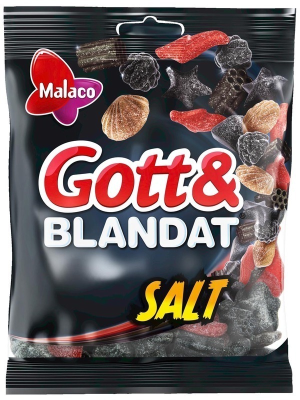 Malaco Det salte mix 325 g