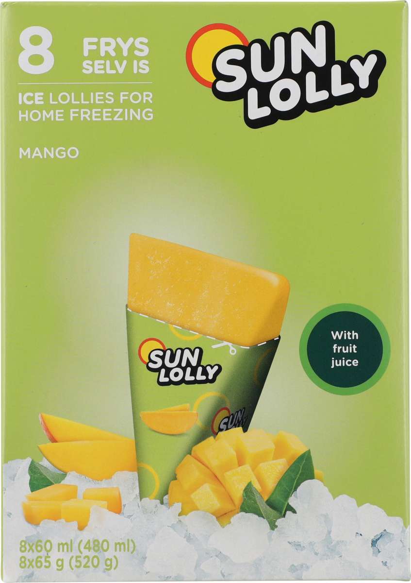Sun Lolly Mango 8 stk Sun Lolly Mango 8 stk