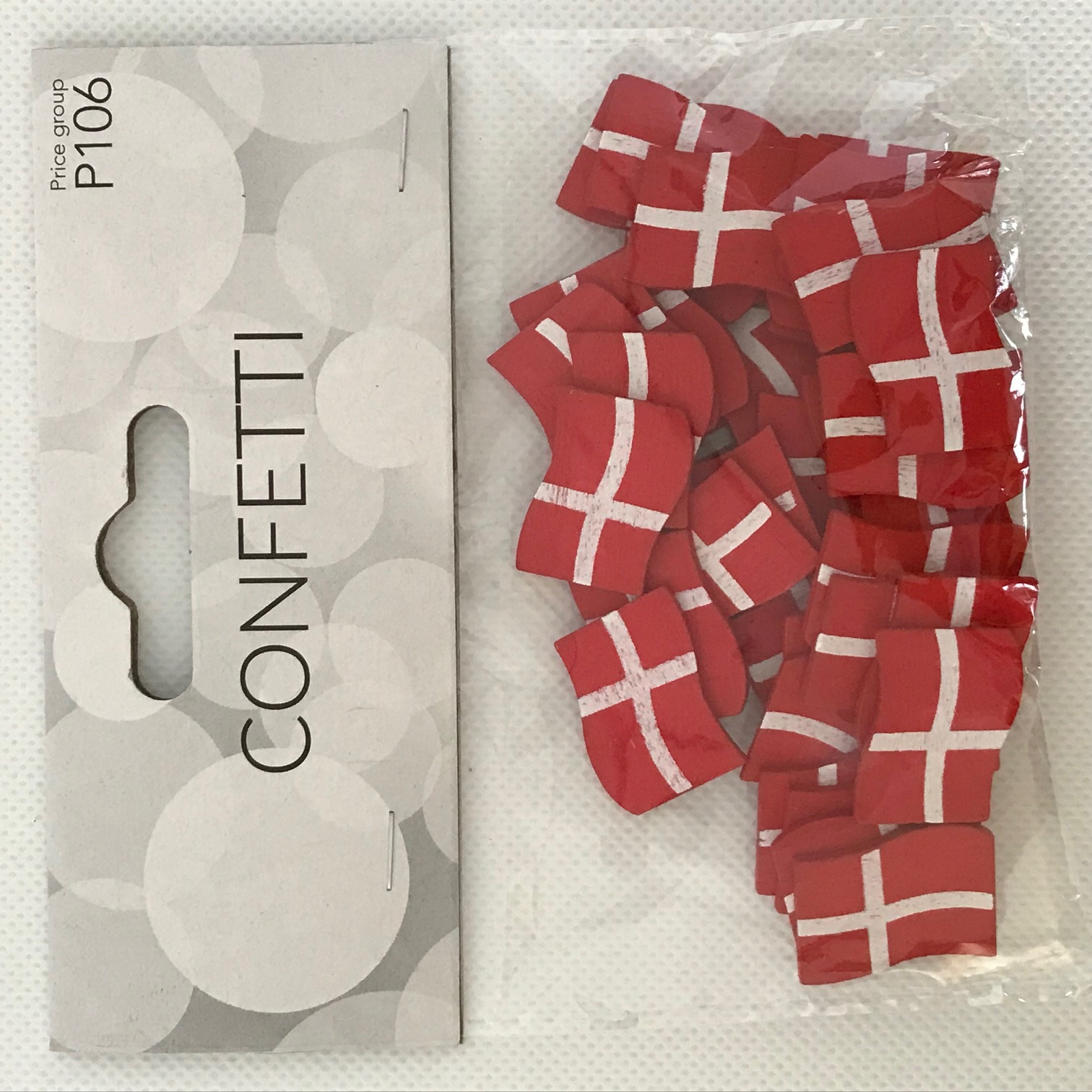 40 Konfettiflag i træ