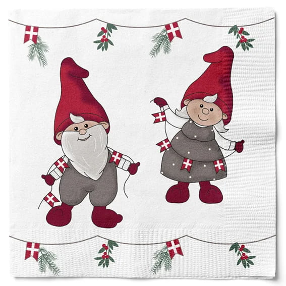 20 Napkins with "Nisser"
