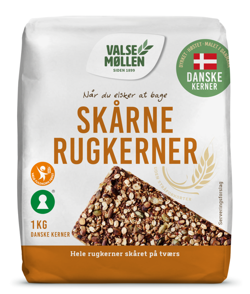 Valsemøllen Skårne rugkerner 1 kg