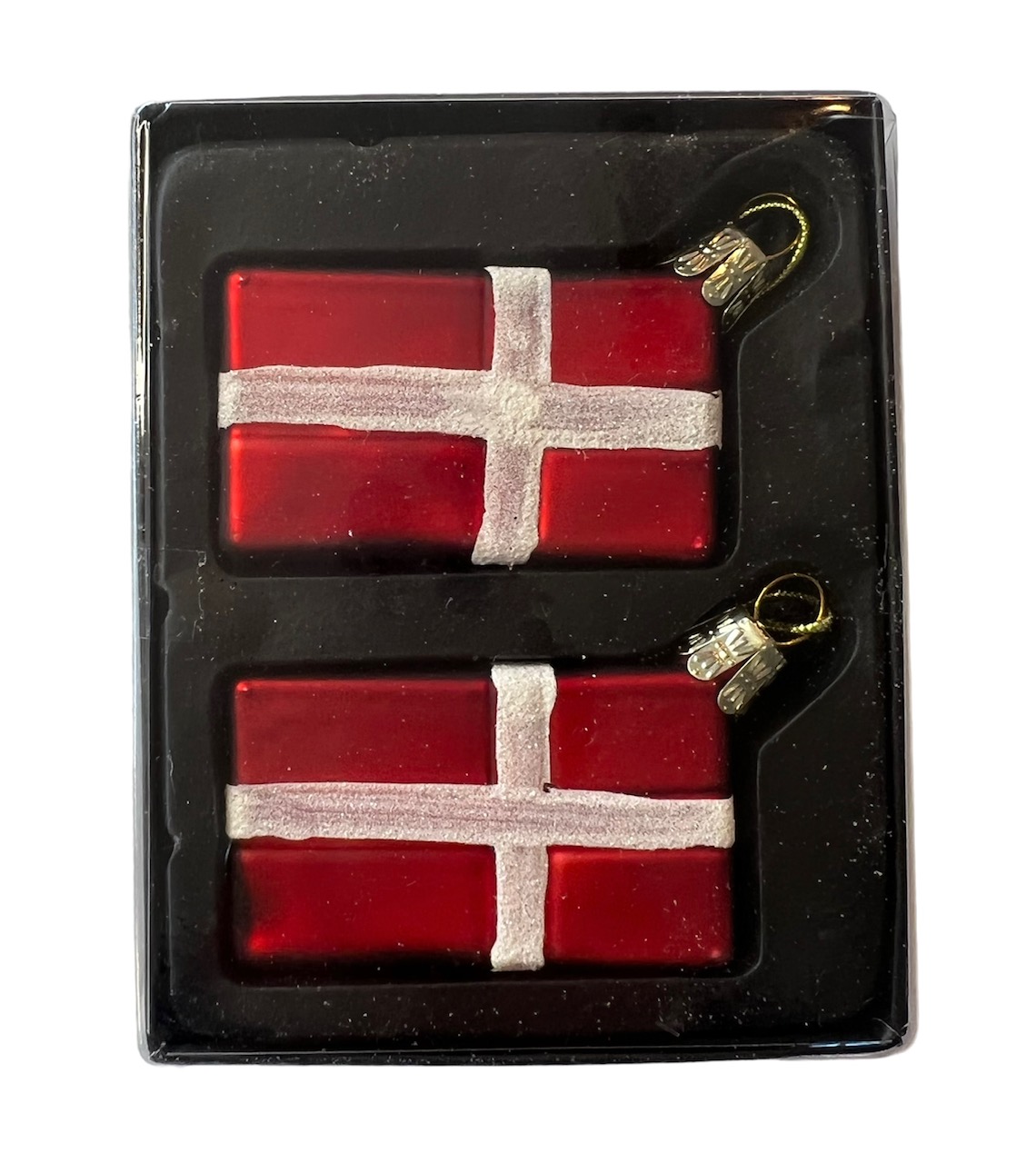 Glas flag til juletræet Glas flag til juletræet