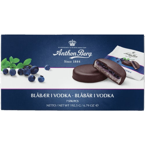 Anthon Berg Blåbær i Vodka 220g