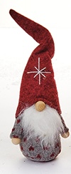 Norsk nisse med hjerter, 18cm Norsk nisse med hjerter, 18cm