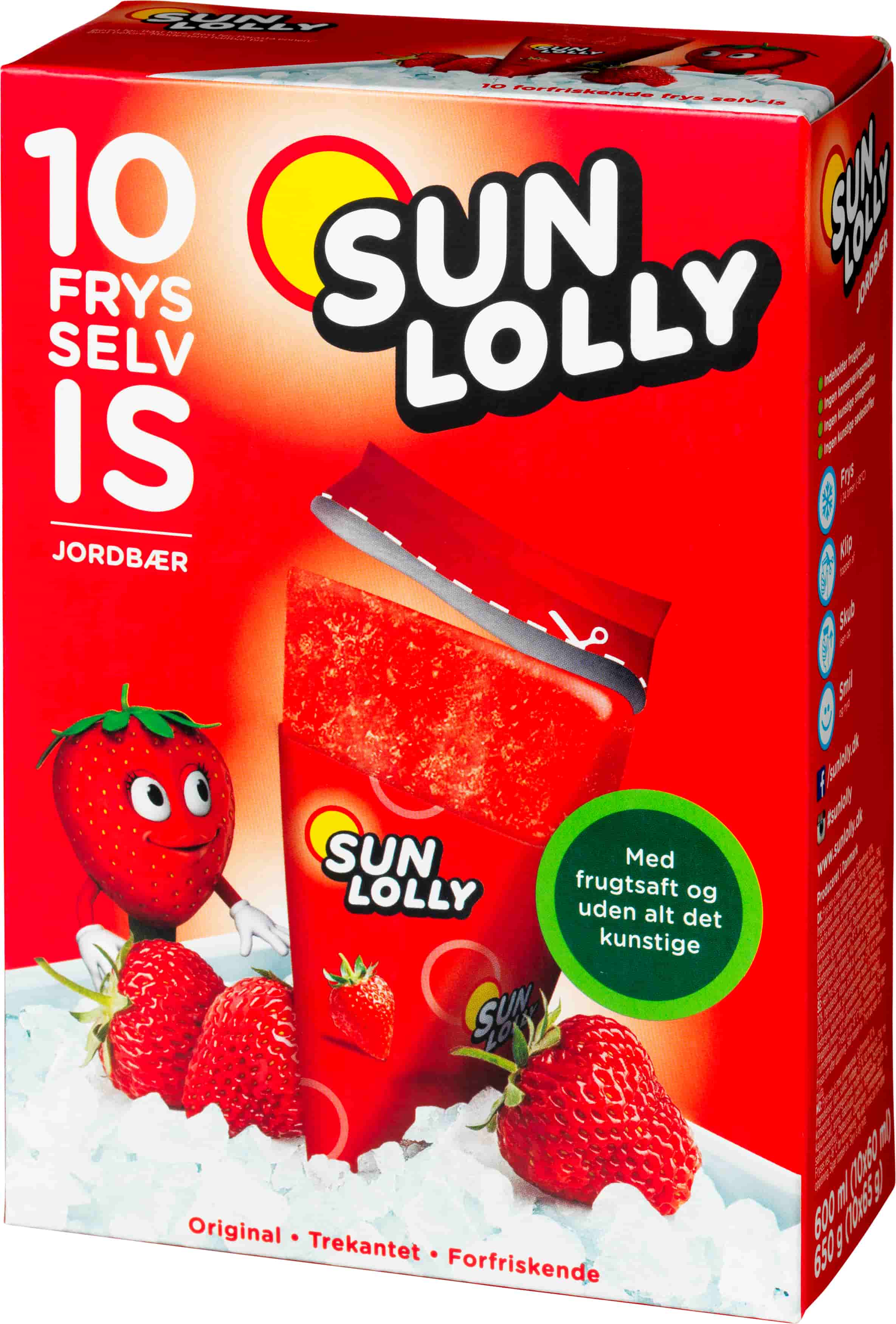Sun Lolly Jordbær, 8 stk Sun Lolly Jordbær, 8 stk