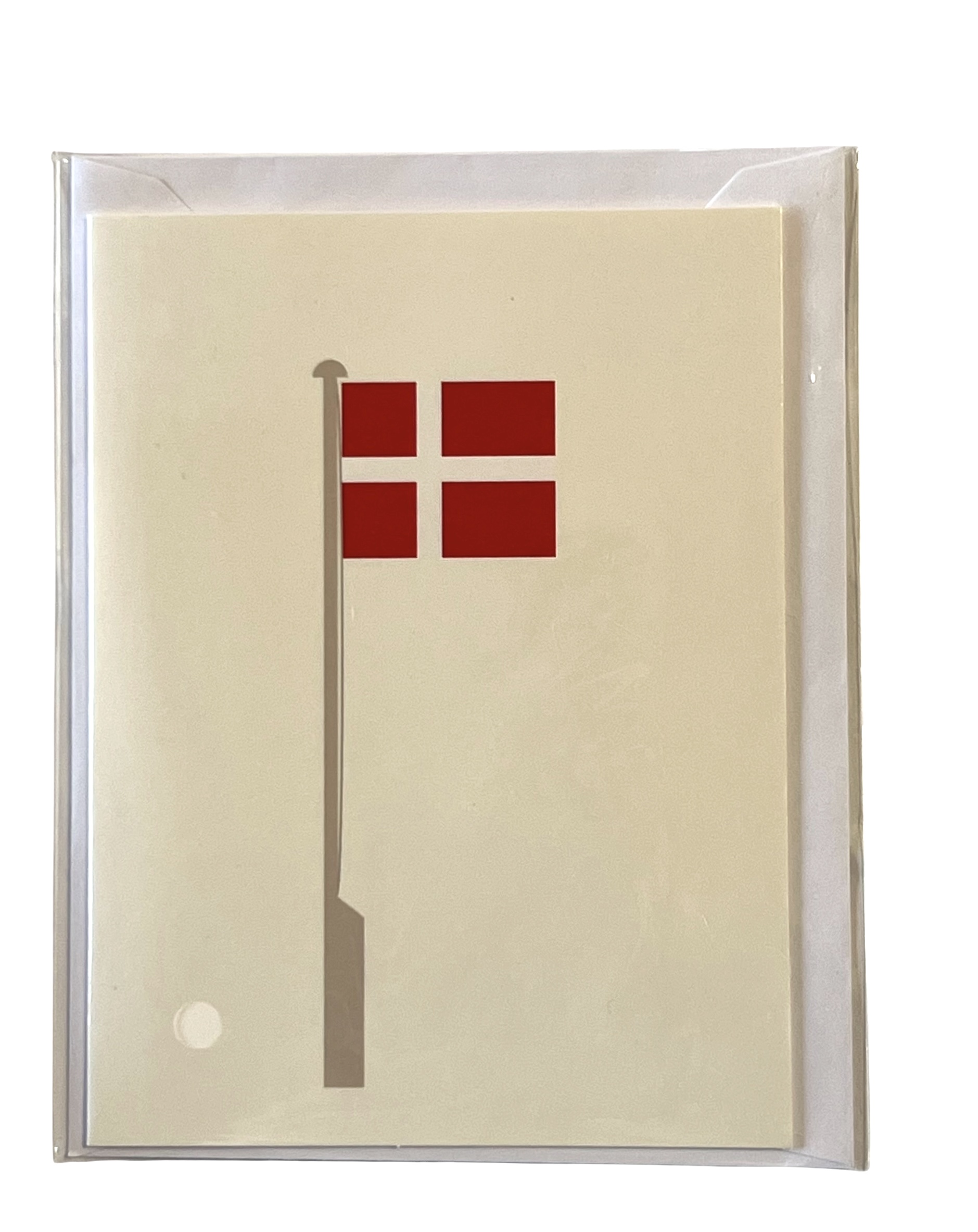 Birthday card with a flagpole