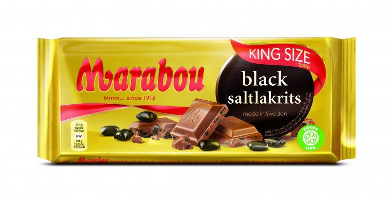 Marabou Black Saltlakrits 220 g Marabou Black Saltlakrits 220 g