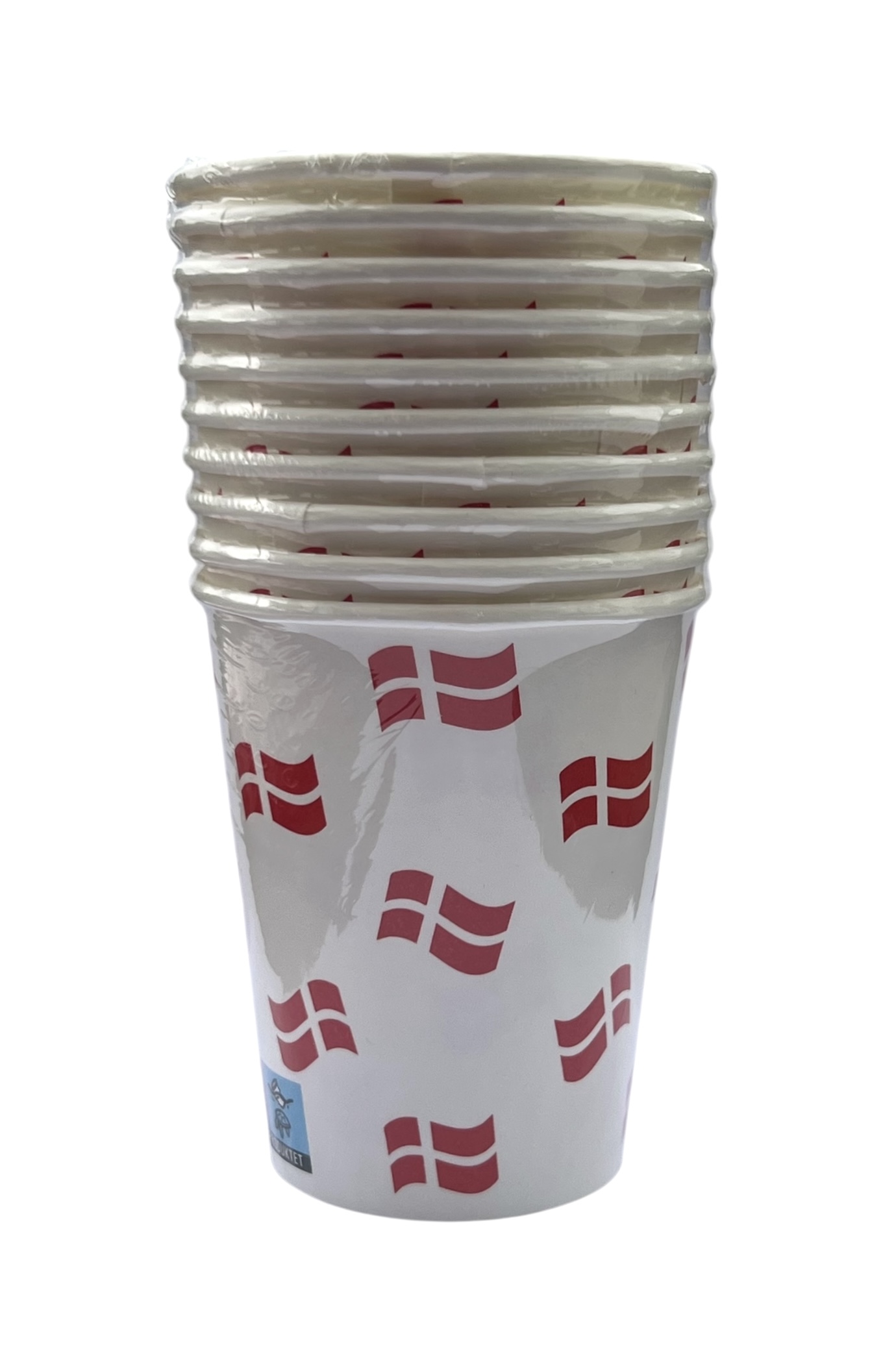 10 Pappbecher mit Fahnen, 25cl 10 Pappbecher mit Fahnen, 25cl