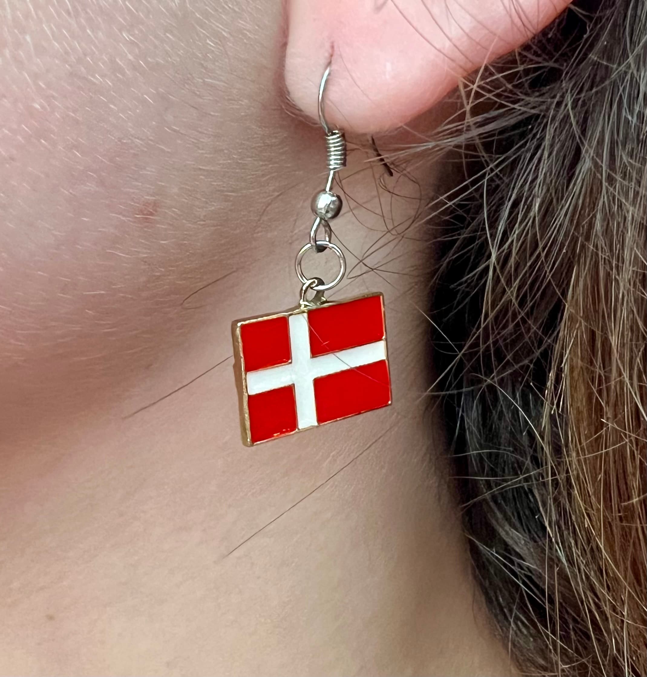 Dannebrog-Ohrringe