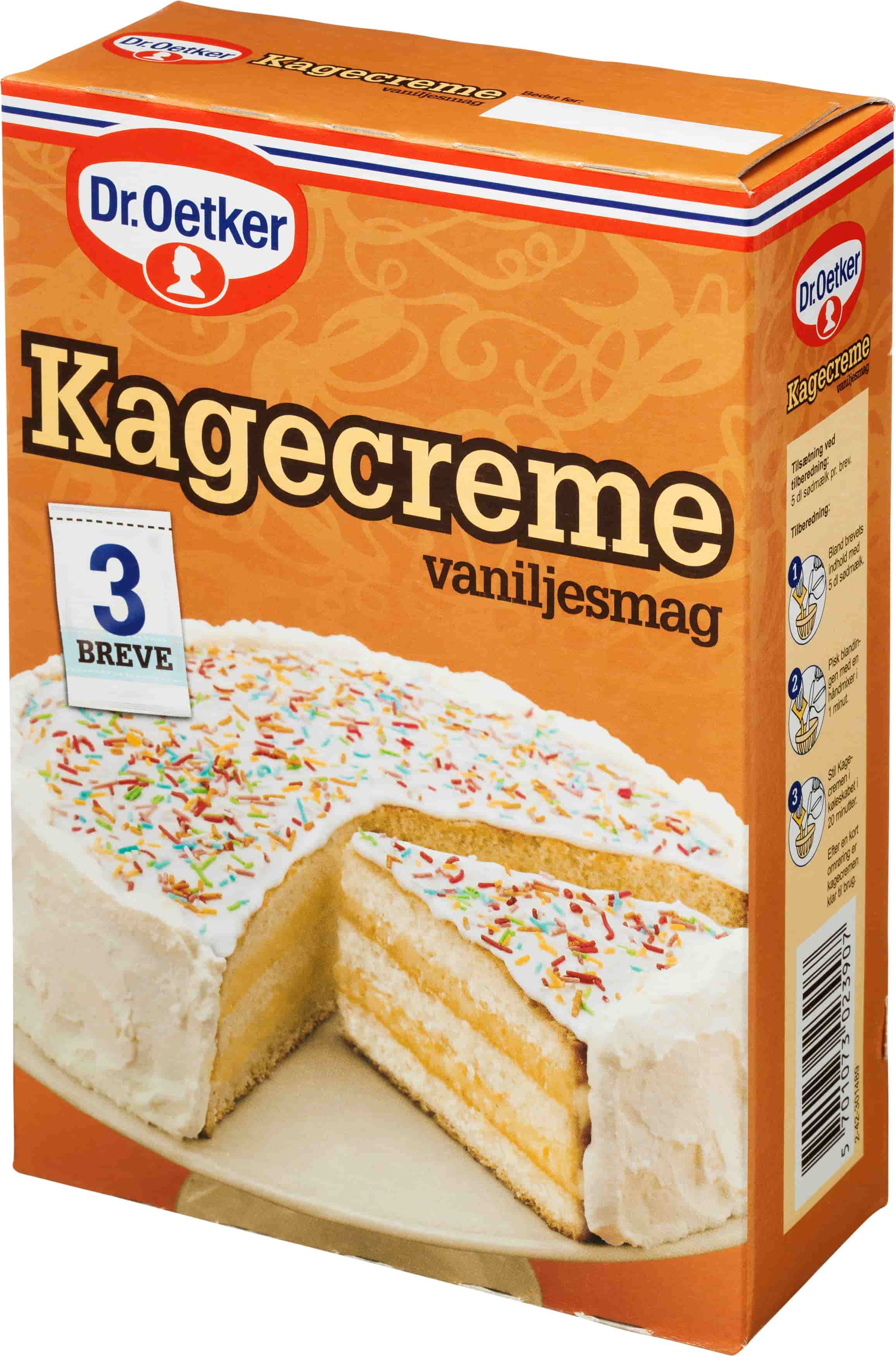 Dr. Oetker Kagecreme, 3x85g