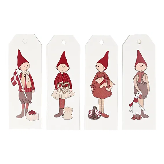 12 Gift tags - Nordic Pixies