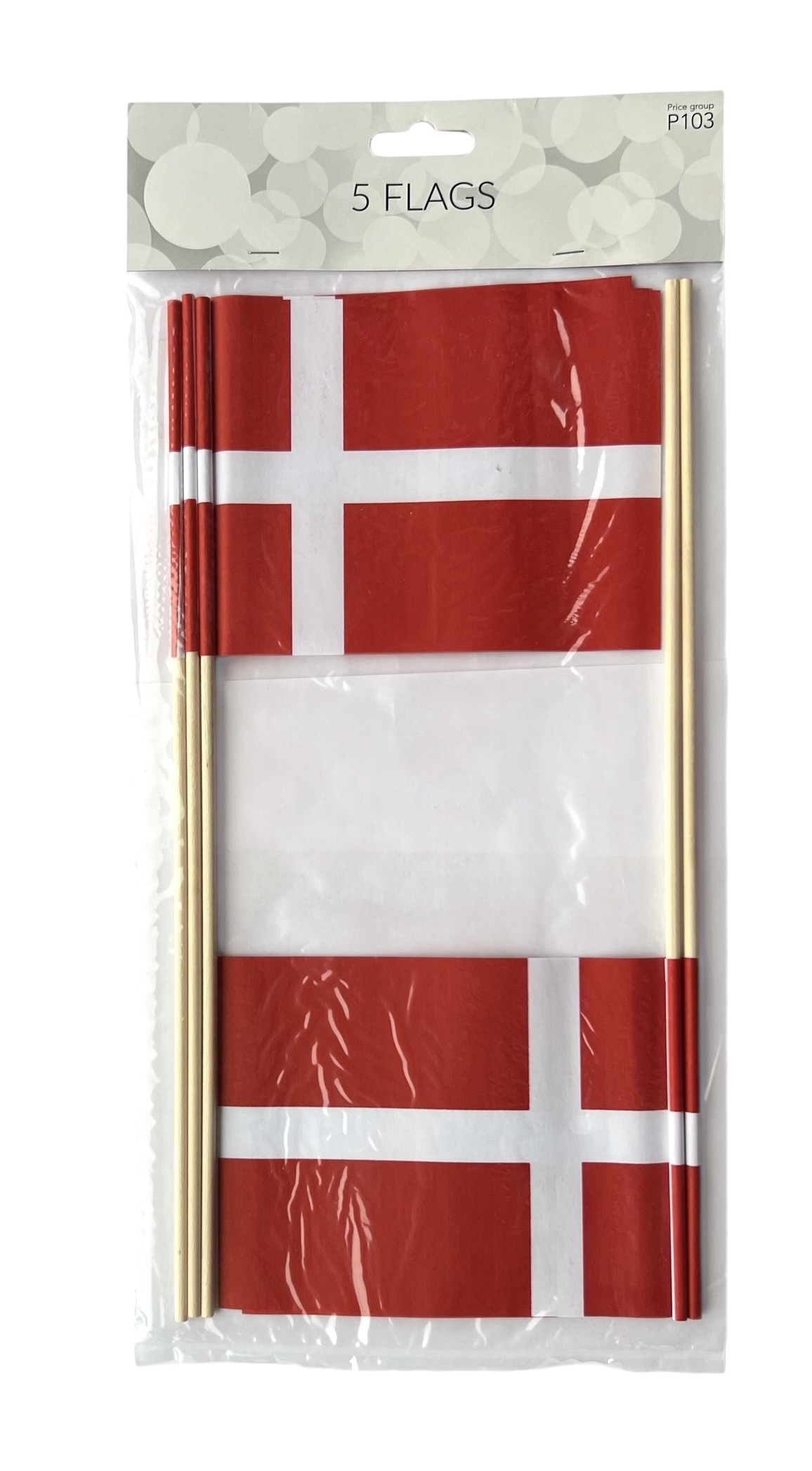  Flag DK A6 wooden stick 5 stk.